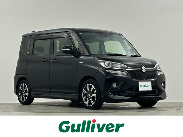 スズキ ソリオ バンディット HV MV 埼玉県 2018(平30)年 2.4万km スーパーブラックパール 純正ナビ　Ｂｌｕｅｔｏｏｔｈ　フルセグＴＶ　両側パワースライドドア　シートヒーター　レーダークルーズコントロール　衝突軽減ブレーキ　ドライブレコーダー　パドルシフト　コーナーセンサー　ＥＴＣ