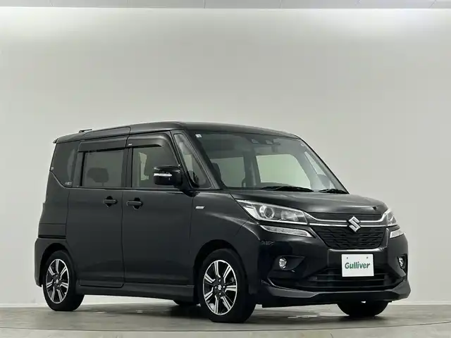 スズキ ソリオ バンディット HV MV 埼玉県 2018(平30)年 2.4万km スーパーブラックパール 純正ナビ　Ｂｌｕｅｔｏｏｔｈ　フルセグＴＶ　両側パワースライドドア　シートヒーター　レーダークルーズコントロール　衝突軽減ブレーキ　ドライブレコーダー　パドルシフト　コーナーセンサー　ＥＴＣ