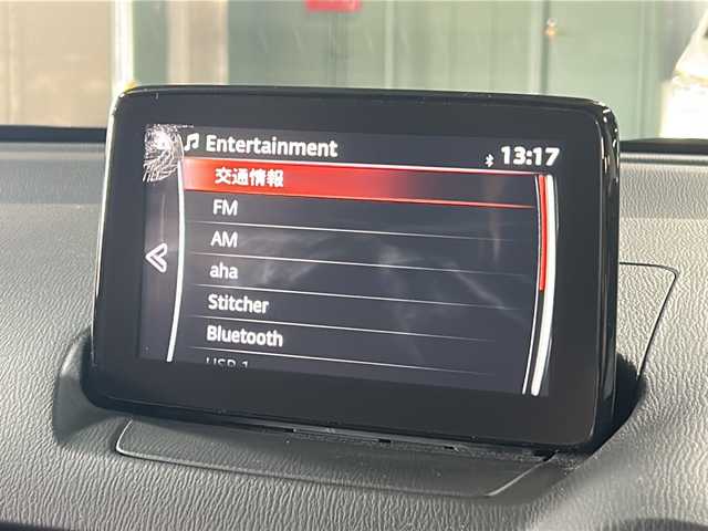 マツダ デミオ 13Sテーラードブラウン 広島県 2017(平29)年 3.7万km ソウルレッドプレミアムメタリック 禁煙車/スマートシティブレーキサポート/ヘッドアップディスプレイ/マツダコネクト/・フルセグ/CD/DVD/Bluetooth/ステアリングスイッチ/革巻きステアリング/オートライト/シートヒーター/トノカバー/社外15インチアルミホイール車載（スタッドレス）