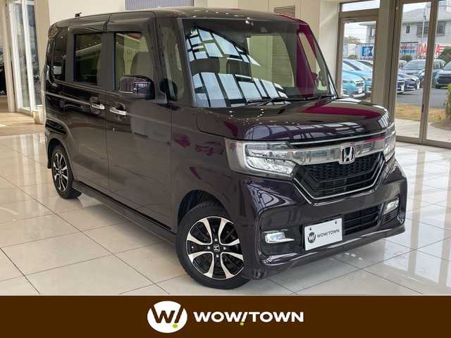 ホンダ Ｎ ＢＯＸ カスタム G L ホンダセンシング 埼玉県 2018(平30)年 3.9万km プレミアムベルベットパープル・パール ホンダセンシング/パナソニックナビ/　　CD/BT/ワンセグ/バックカメラ/USBポート/左パワースライドドア/レーダークルーズコントロール/レーンキープアシスト/LEDヘッドライト/純正14インチアルミホイール/ETC/スマートキー/禁煙車