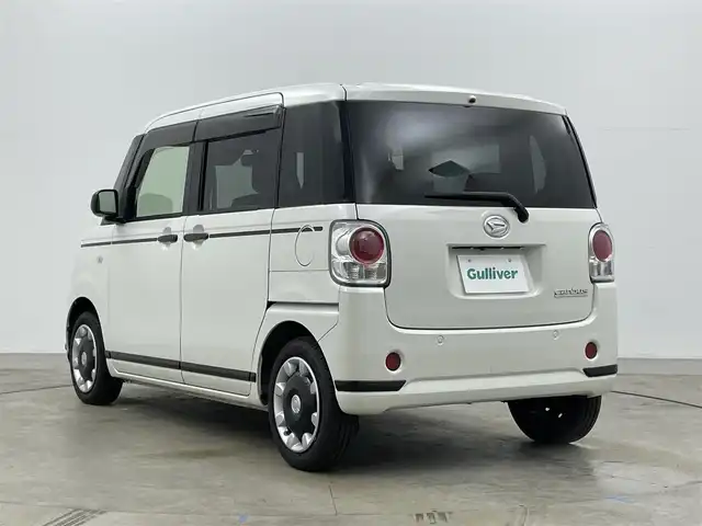 ダイハツ ムーヴ キャンバス X ブラックアクセント リミテッド SAⅢ 岡山県 2021(令3)年 3.5万km パールホワイトⅢ ケンウッド７インチナビ　/【Bluetooth/フルセグTV/CD/DVD】/型番:MDV-D505BTW/全方位カメラ　/両側パワースライドドア　/衝突軽減ブレーキ/ＬＥＤヘッドライト　/ＥＴＣ　/オートハイビーム　/プッシュスタート　/アイドリングストップ　/社外ドライブレコーダー(前後)　/純正フロアマット/オートライト/フォグランプ