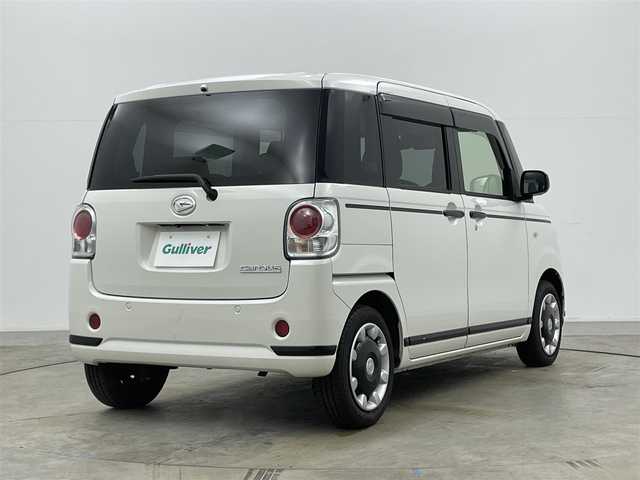 ダイハツ ムーヴ キャンバス X ブラックアクセント リミテッド SAⅢ 岡山県 2021(令3)年 3.5万km パールホワイトⅢ ケンウッド７インチナビ　/【Bluetooth/フルセグTV/CD/DVD】/型番:MDV-D505BTW/全方位カメラ　/両側パワースライドドア　/衝突軽減ブレーキ/ＬＥＤヘッドライト　/ＥＴＣ　/オートハイビーム　/プッシュスタート　/アイドリングストップ　/社外ドライブレコーダー(前後)　/純正フロアマット/オートライト/フォグランプ