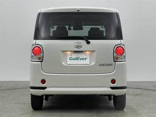 ダイハツ ムーヴ キャンバス X ブラックアクセント リミテッド SAⅢ 岡山県 2021(令3)年 3.5万km パールホワイトⅢ ケンウッド７インチナビ　/【Bluetooth/フルセグTV/CD/DVD】/型番:MDV-D505BTW/全方位カメラ　/両側パワースライドドア　/衝突軽減ブレーキ/ＬＥＤヘッドライト　/ＥＴＣ　/オートハイビーム　/プッシュスタート　/アイドリングストップ　/社外ドライブレコーダー(前後)　/純正フロアマット/オートライト/フォグランプ