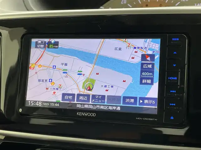 ダイハツ ムーヴ キャンバス X ブラックアクセント リミテッド SAⅢ 岡山県 2021(令3)年 3.5万km パールホワイトⅢ ケンウッド７インチナビ　/【Bluetooth/フルセグTV/CD/DVD】/型番:MDV-D505BTW/全方位カメラ　/両側パワースライドドア　/衝突軽減ブレーキ/ＬＥＤヘッドライト　/ＥＴＣ　/オートハイビーム　/プッシュスタート　/アイドリングストップ　/社外ドライブレコーダー(前後)　/純正フロアマット/オートライト/フォグランプ