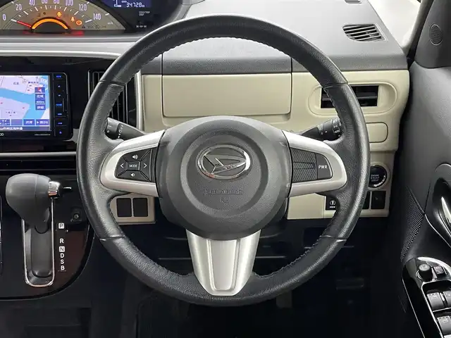 ダイハツ ムーヴ キャンバス X ブラックアクセント リミテッド SAⅢ 岡山県 2021(令3)年 3.5万km パールホワイトⅢ ケンウッド７インチナビ　/【Bluetooth/フルセグTV/CD/DVD】/型番:MDV-D505BTW/全方位カメラ　/両側パワースライドドア　/衝突軽減ブレーキ/ＬＥＤヘッドライト　/ＥＴＣ　/オートハイビーム　/プッシュスタート　/アイドリングストップ　/社外ドライブレコーダー(前後)　/純正フロアマット/オートライト/フォグランプ