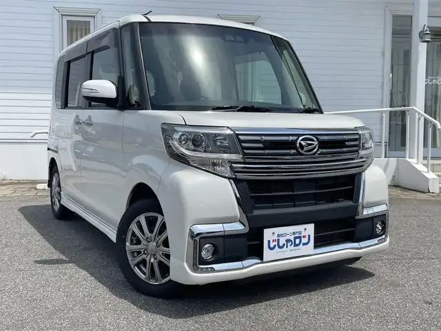 ダイハツ タント カスタム RS トップED SA Ⅲ 富山県 2017(平29)年 8.7万km パールホワイトⅢ (株)IDOMが運営する【じしゃロン富山店】の自社ローン専用車両になります。こちらは現金またはオートローンご利用時の価格です。自社ローンご希望の方は別途その旨お申し付け下さい/社外ナビ/ETC/両側パワースライドドア/運転席シートヒーター/プッシュスタート