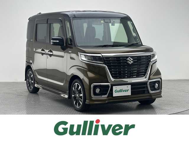 スズキ スペーシア カスタム HYBRID XS ターボ 兵庫県 2018(平30)年 5.2万km ブレイブカーキパール/ブラック2トーン 社外7インチSDナビゲーション【NX617W】/両側パワースライドドア/デュアルセンサーブレーキサポート/車線逸脱警報機能/先行車発進お知らせ機能/リアパーキングセンサー/誤発進抑制機能/パドルシフト/運転席シートヒーター/前方ドライブレコーダー/ETC/クルーズコントロール/ステアリングリモコン/LEDヘッドライト/オートマチックハイビーム/プッシュスタート/スマートキー/純正フロアマット/純正15インチアルミホイル