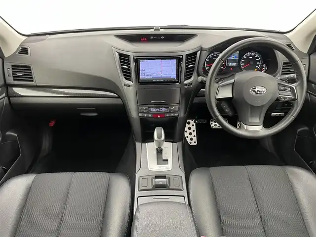 スバル レガシィ ツーリングワゴン 2．0GT DIT 富山県 2012(平24)年 6.2万km サテンホワイトパール 4WD/社外ナビ（CD DVD bluetooth）/フルセグTV/バックカメラ/ETC/ハーフレザー調シート/前席パワーシート/クルーズコントロール/スマートキー＋プッシュスタート/HIDヘッドライト/フォグ/パドルシフト/スペアキー