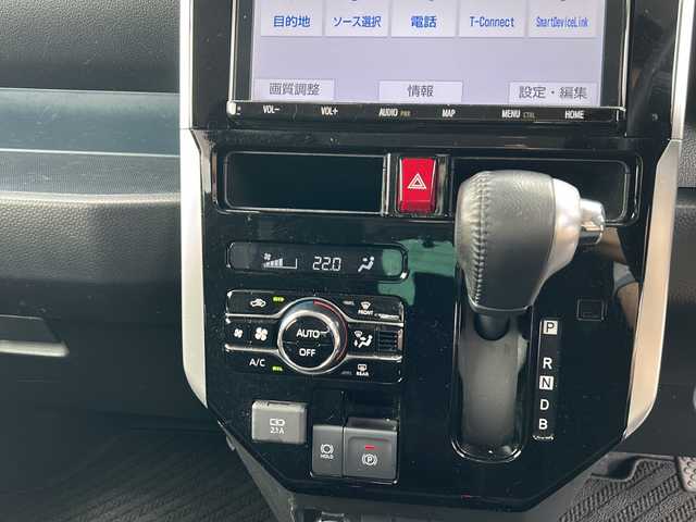 トヨタ ルーミー カスタムG－T 茨城県 2021(令3)年 5.4万km レーザーブルークリスタルシャイン 純正SDナビ/Bluetooth/USB入力端子/フルセグTV/バックカメラ/衝突被害軽減システム/レーンキープアシスト/コーナーセンサー/横滑り防止装置/オートライト/LEDヘッドライト/純正フロアマット/両側パワースライドドア/ETC2.0/スペアキー/アイドリングストップ/15インチ純正アルミホイール