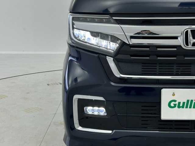 ホンダ Ｎ ＢＯＸ カスタム L ターボ 茨城県 2020(令2)年 5.8万km ミッドナイトブルービームM 純正８インチＳＤナビ　/バックカメラ　/ハーフレザーシート　/シートヒーター　/追従型クルーズコントロール　/両側パワースライドドア　/衝突被害軽減ブレーキ　/ビルドインＥＴＣ　/ステアリングスイッチ　/パドルシフトETC
