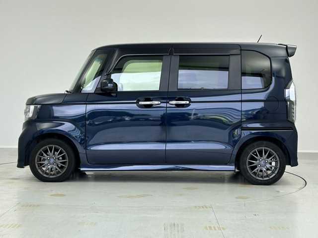 ホンダ Ｎ ＢＯＸ カスタム L ターボ 茨城県 2020(令2)年 5.8万km ミッドナイトブルービームM 純正８インチＳＤナビ　/バックカメラ　/ハーフレザーシート　/シートヒーター　/追従型クルーズコントロール　/両側パワースライドドア　/衝突被害軽減ブレーキ　/ビルドインＥＴＣ　/ステアリングスイッチ　/パドルシフトETC