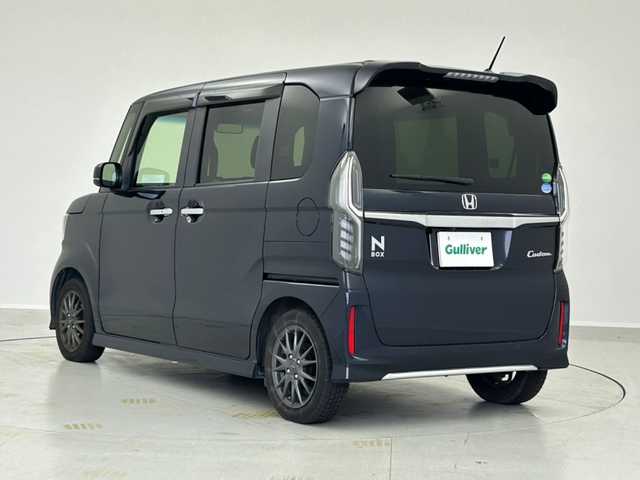 ホンダ Ｎ ＢＯＸ カスタム L ターボ 茨城県 2020(令2)年 5.8万km ミッドナイトブルービームM 純正８インチＳＤナビ　/バックカメラ　/ハーフレザーシート　/シートヒーター　/追従型クルーズコントロール　/両側パワースライドドア　/衝突被害軽減ブレーキ　/ビルドインＥＴＣ　/ステアリングスイッチ　/パドルシフトETC
