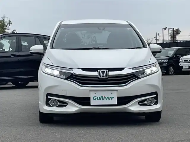 ホンダ シャトル ハイブリッド X スタイルED 山形県 2016(平28)年 9.7万km ホワイトオーキッドパール ４WD/CTBA/純正SDナビ/　　【CD　BT　ワンセグ　USB　AUX】/バックカメラ/クルーズコントロール/LEDオートライト/フォグランプ/ハーフレザーシート/15インチアルミホイール/ステアリングスイッチ/アイドリングストップ/パドルシフト/純正フロアマット/カーテンエアバック/スマートキー/ETC