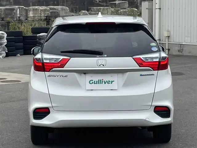 ホンダ シャトル ハイブリッド X スタイルED 山形県 2016(平28)年 9.7万km ホワイトオーキッドパール ４WD/CTBA/純正SDナビ/　　【CD　BT　ワンセグ　USB　AUX】/バックカメラ/クルーズコントロール/LEDオートライト/フォグランプ/ハーフレザーシート/15インチアルミホイール/ステアリングスイッチ/アイドリングストップ/パドルシフト/純正フロアマット/カーテンエアバック/スマートキー/ETC