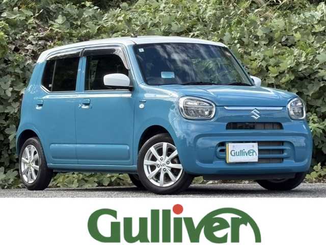 スズキ アルト ハイブリッドX 大分県 2022(令4)年 1.2万km ダスクブルーメタリック/ホワイト 純正メモリーナビ/アラウンドビューモニター/フルセグ/DVD/Bluetooth/ヘッドアップディスプレイ/デュアルカメラブレーキサポート/シートヒーター/純正LEDヘッドライト/オートライトコントロール/ビルトインETC/純正14インチアルミホイール/前後ドライブレコーダー/スマートキー/エンジンプッシュスタート