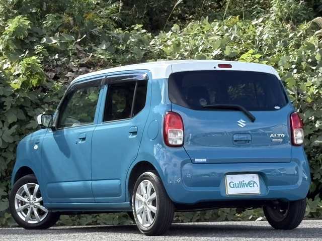 スズキ アルト ハイブリッドX 大分県 2022(令4)年 1.2万km ダスクブルーメタリック/ホワイト 純正メモリーナビ/アラウンドビューモニター/フルセグ/DVD/Bluetooth/ヘッドアップディスプレイ/デュアルカメラブレーキサポート/シートヒーター/純正LEDヘッドライト/オートライトコントロール/ビルトインETC/純正14インチアルミホイール/前後ドライブレコーダー/スマートキー/エンジンプッシュスタート