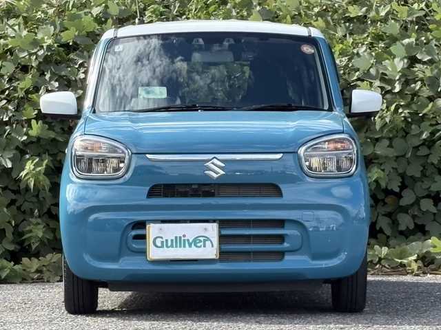 スズキ アルト ハイブリッドX 大分県 2022(令4)年 1.2万km ダスクブルーメタリック/ホワイト 純正メモリーナビ/アラウンドビューモニター/フルセグ/DVD/Bluetooth/ヘッドアップディスプレイ/デュアルカメラブレーキサポート/シートヒーター/純正LEDヘッドライト/オートライトコントロール/ビルトインETC/純正14インチアルミホイール/前後ドライブレコーダー/スマートキー/エンジンプッシュスタート