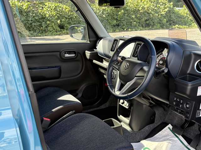 スズキ アルト ハイブリッドX 大分県 2022(令4)年 1.2万km ダスクブルーメタリック/ホワイト 純正メモリーナビ/アラウンドビューモニター/フルセグ/DVD/Bluetooth/ヘッドアップディスプレイ/デュアルカメラブレーキサポート/シートヒーター/純正LEDヘッドライト/オートライトコントロール/ビルトインETC/純正14インチアルミホイール/前後ドライブレコーダー/スマートキー/エンジンプッシュスタート