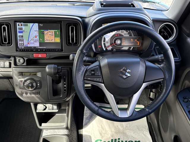 スズキ アルト ハイブリッドX 大分県 2022(令4)年 1.2万km ダスクブルーメタリック/ホワイト 純正メモリーナビ/アラウンドビューモニター/フルセグ/DVD/Bluetooth/ヘッドアップディスプレイ/デュアルカメラブレーキサポート/シートヒーター/純正LEDヘッドライト/オートライトコントロール/ビルトインETC/純正14インチアルミホイール/前後ドライブレコーダー/スマートキー/エンジンプッシュスタート