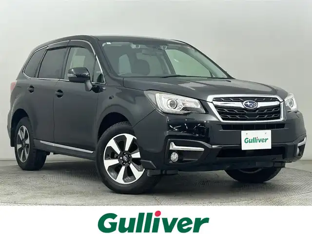 スバル フォレスター スタイルモダン 道央・札幌 2017(平29)年 6.8万km クリスタルブラックシリカ ・４WD/・ダイヤトーンサウンド７型ナビ/　CD/DVD/SD/BT/USB/フルセグTV/・バックカメラ/・ドライブレコーダー前方/・ビルトインETC/・アイサイト/　衝突被害軽減ブレーキ/　レーンキープアシスト/　先行車発進お知らせ/　後退速度リミッター/　スバルリヤビークルディテクション/　全車速追従式クルーズコントロール/・ブラインドスポットモニター/・アイドリングストップ/・X-MODE/・SI-DRIVE/・ヒルスタートアシスト/・オートライト/・LEDヘッドライト/・フォグランプ/・ミラーウィンカー/・ドアバイザー/・ヘッドランプウォッシャー/・ハーフレザーシート/・全席シートヒーター/・D+N席パワーシート/・プッシュスタート/・スマートキー/・スペアキー/・純正１７インチAW　
