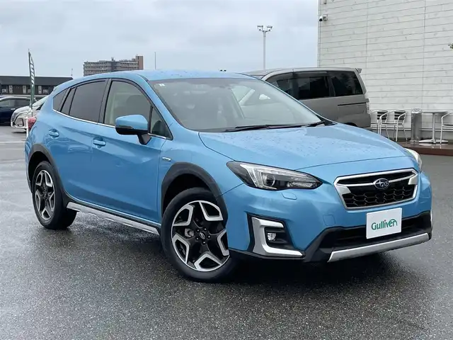 スバル ＸＶ ハイブリッド アドバンス 石川県 2019(平31)年 5.9万km ラグーンブルーP 4WD/メーカー純正ナビ/フルセグTV/バック&サイドカメラ/LEDヘッドライト/ETC/革シート/シートヒーター/レーダークルーズ/アイサイト/純正アルミホイール/スマートキー/プッシュスタート/電動ミラー/ドライブレコーダー/保証書