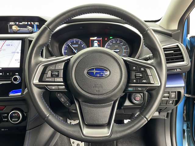 スバル ＸＶ ハイブリッド アドバンス 道央・札幌 2019(平31)年 5.9万km ラグーンブルーP 4WD/メーカー純正ナビ/フルセグTV/バック&サイドカメラ/LEDヘッドライト/ETC/革シート/シートヒーター/レーダークルーズ/アイサイト/純正アルミホイール/スマートキー/プッシュスタート/電動ミラー/ドライブレコーダー/保証書