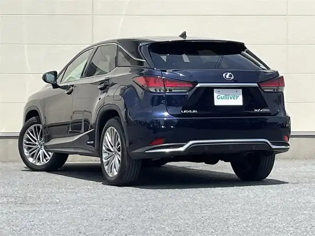 レクサス ＲＸ 450h バージョンL 茨城県 2020(令2)年 7.9万km ディープブルーマイカ 純正メーカーナビ/パノラミックビューカメラ/リヤシートエンターテインメントシステム/BSM/三眼LED/ヘッドアップディスプレイ/レクサスセーフティセンス/レーダークルーズコントロール/パワーメモリー本革シート/シートヒーター/シートベンチレーション/パワーバックドア/ステアリングヒーター/オートハイビーム/オートワイパー/純正フロアマット/ドライブレコーダー/ETC/電子式パーキング/オートホールド