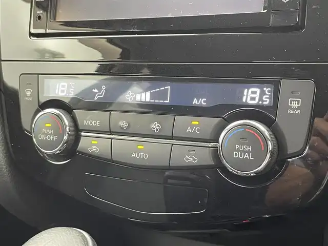 日産 エクストレイル ハイブリッド 20Xi 富山県 2018(平30)年 3.6万km ダイヤモンドブラック 純正ナビ（AM/FM/DVD/BT/フルセグ）/全方位カメラ/ドライブレコーダー/ETC/レザーシート/デジタルインナーミラー/オートホールド付電子パーキング/衝突被害軽減システム/レーダークルーズコントロール/レーンキープアシスト/コーナーセンサー/横滑り防止装置/アイドリングストップ/純正アルミホイール/純正フロアマット/オートLEDライト/革巻きステアリング/ステアリングスイッチ/スマートキー/スペアキー