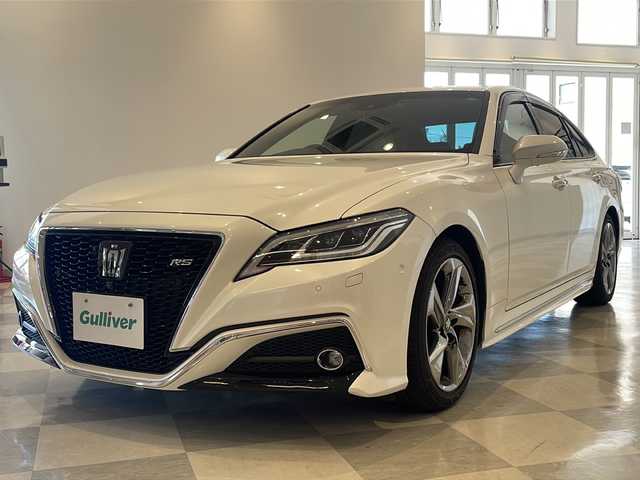 トヨタ クラウン RS アドバンス 福井県 2018(平30)年 4.7万km ホワイトパールクリスタルシャイン ワンオーナー/メーカーナビ/フルセグ/Bluetooth/サンルーフ/デジタルインナーミラー/ブラインドスポットモニター/ステアリングヒーター/シートヒーター/シートクーラー/ドライブレコーダー/ビルドインETC2.0/白革シート