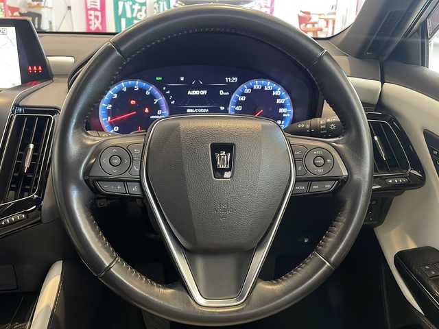 トヨタ クラウン RS アドバンス 福井県 2018(平30)年 4.7万km ホワイトパールクリスタルシャイン ワンオーナー/メーカーナビ/フルセグ/Bluetooth/サンルーフ/デジタルインナーミラー/ブラインドスポットモニター/ステアリングヒーター/シートヒーター/シートクーラー/ドライブレコーダー/ビルドインETC2.0/白革シート