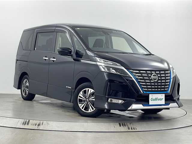 日産 セレナ e－パワー ハイウェイスター V 埼玉県 2020(令2)年 4.9万km ダイヤモンドブラック 純正ナビ/全方位カメラ/前方ドライブレコーダー/両側パワースライドドア/後席モニター/ビルトインETC/ブラインドスポットモニター/オートブレーキホールド/ステアリングリモコン/プッシュスタート/コーナーセンサー/衝突軽減ブレーキ/レーンキープアシスト/盗難防止装置/横滑り防止装置/プリクラッシュセーフティ/ロールサンシェード/純正フロアマット/オートライト/フロントフォグランプ/ウィンカーミラー/純正ドアバイザー/純正アルミホイール/フロント・サイドエアロ