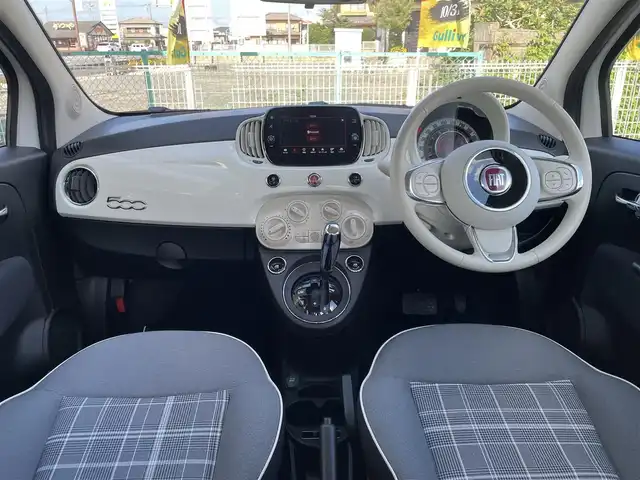 フィアット ５００ 1．2 ポップ 群馬県 2018(平30)年 2.9万km ボサノバホワイト 純正オーディオ/　（Bluetooth USB AUX AM FM)/ETC/革巻きステアリング/ステリングスイッチ/純正フロアマット/社外15インチAW夏タイヤ積込み/取扱説明書/保証書/スペアキー