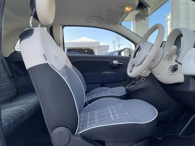 フィアット ５００ 1．2 ポップ 群馬県 2018(平30)年 2.9万km ボサノバホワイト 純正オーディオ/　（Bluetooth USB AUX AM FM)/ETC/革巻きステアリング/ステリングスイッチ/純正フロアマット/社外15インチAW夏タイヤ積込み/取扱説明書/保証書/スペアキー