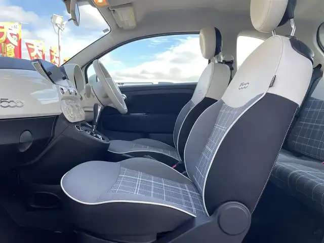 フィアット ５００ 1．2 ポップ 群馬県 2018(平30)年 2.9万km ボサノバホワイト 純正オーディオ/　（Bluetooth USB AUX AM FM)/ETC/革巻きステアリング/ステリングスイッチ/純正フロアマット/社外15インチAW夏タイヤ積込み/取扱説明書/保証書/スペアキー