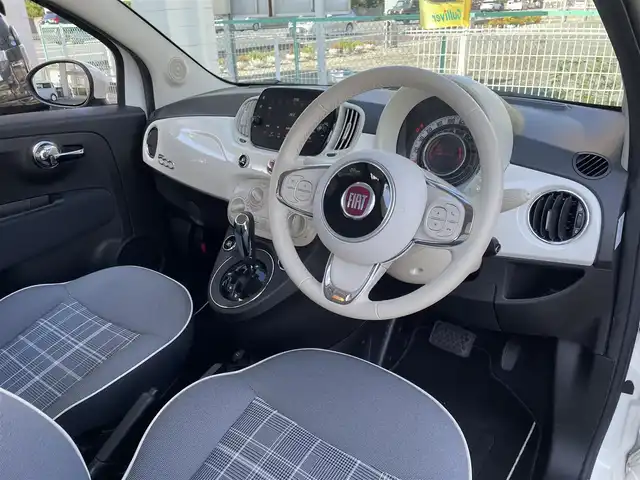 フィアット ５００ 1．2 ポップ 群馬県 2018(平30)年 2.9万km ボサノバホワイト 純正オーディオ/　（Bluetooth USB AUX AM FM)/ETC/革巻きステアリング/ステリングスイッチ/純正フロアマット/社外15インチAW夏タイヤ積込み/取扱説明書/保証書/スペアキー