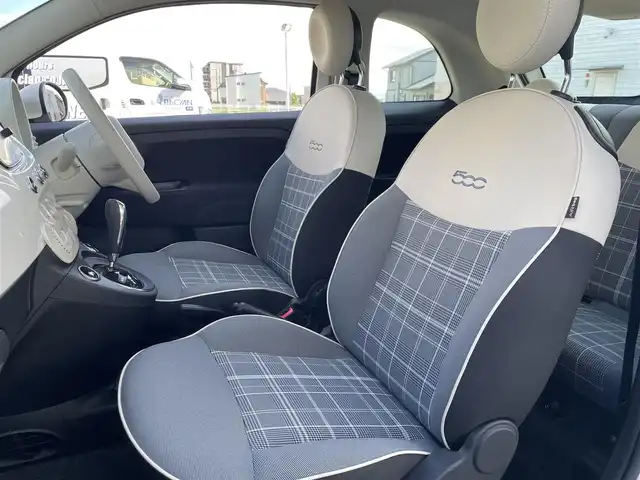 フィアット ５００ 1．2 ポップ 群馬県 2018(平30)年 2.9万km ボサノバホワイト 純正オーディオ/　（Bluetooth USB AUX AM FM)/ETC/革巻きステアリング/ステリングスイッチ/純正フロアマット/社外15インチAW夏タイヤ積込み/取扱説明書/保証書/スペアキー