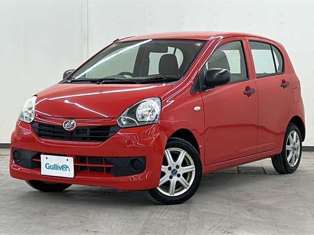 ダイハツ ミラ イース Lf SA 道央・札幌 2014(平26)年 16.6万km シャイニングレッド /4WD//アイドリングストップ//CD//ミュージックサーバー//ミュージックプレイヤー接続(AUX)//布シート//アルミホイール社外14インチ//ABS//横滑り防止装置//衝突被害軽減システム//ダブルエアバック//パワーウィンドウ//パワーステアリング