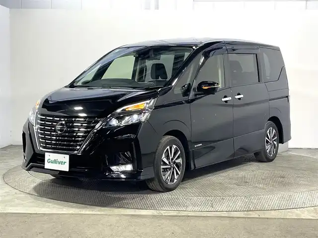 日産 セレナ ハイウェイスター V 大阪府 2021(令3)年 2.8万km ダイヤモンドブラック プロパイロット 純正ナビ(フルセグ/DVD再生/Bluetooth) 360カメラ ETC 両側パワースライドドア 後席モニター デジタルインナーミラー 衝突軽減 BSM クリアランスソナー ドラレコ