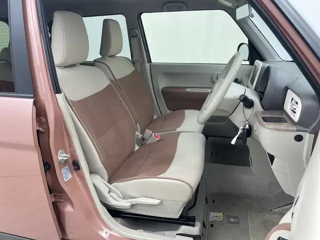 スズキ ラパン X 三重県 2024(令6)年 0.2万km テラコッタピンクメタリック 禁煙車/前席シートヒーター/全方向モニター対応/デュアルセンサーブレーキサポート/ステアリングスイッチ/レーンキープサポート/衝突軽減サポート/アイドリングストップ/プッシュスタート/スマートキー/オートライト/電動格納ミラー/スペアキー