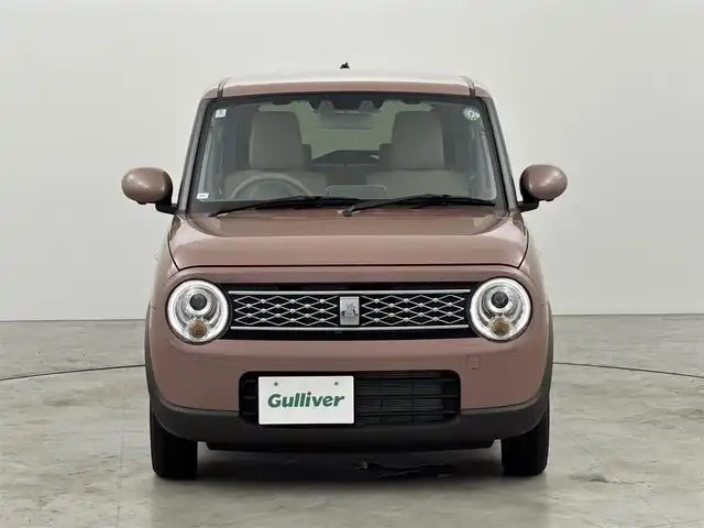 スズキ ラパン X 福岡県 2024(令6)年 0.2万km テラコッタピンクメタリック 社外ナビ／フルセグＴＶ　/全方位モニター対応　/プッシュスタート　/コーナーセンサー　/衝突軽減ブレーキ　/レーンキープ　/アイドリングストップ　/シートヒーター　/電動格納式ドアミラー　/純正１４インチアルミホイール