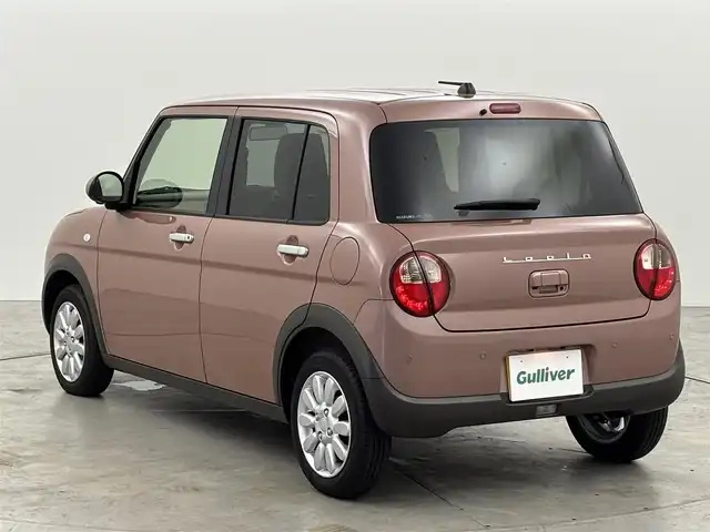 スズキ ラパン X 福岡県 2024(令6)年 0.2万km テラコッタピンクメタリック 社外ナビ／フルセグＴＶ　/全方位モニター対応　/プッシュスタート　/コーナーセンサー　/衝突軽減ブレーキ　/レーンキープ　/アイドリングストップ　/シートヒーター　/電動格納式ドアミラー　/純正１４インチアルミホイール