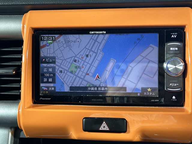 スズキ ハスラー G 沖縄県 2016(平28)年 8.1万km パッションオレンジマイカ/スペリアホワイト 県外仕入れ/ワンオーナー/衝突軽減ブレーキ/禁煙車/社外ナビ/・AM/FM/CD/DVD/Bluetooth/フルセグTV/・ミュージックサーバ/ベンチシート/シートヒーター（運転席、助手席）/ETC/純正フロアマット/純正HIDヘッドライト/純正15インチアルミホイール/オートライト/ABS/取扱説明書/保証書