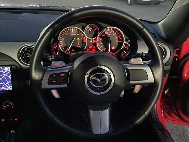 マツダ ロードスター VS RHT 香川県 2009(平21)年 4.7万km トゥルーレッド 純正ナビ（ワンセグTV/CD/DVD再生/BT)/バックカメラ/BBS社外ホイール/レカロシート/シートヒーター/HIDヘッドライト/ETC