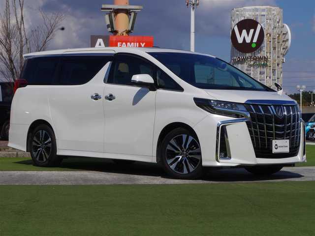 トヨタ アルファード S Cパッケージ 千葉県 2020(令2)年 5.3万km ホワイトパールクリスタルシャイン Toyota Safety Sense/・プリクラッシュセーフティ/・レーンディパーチャーアラート/・オートハイビーム/・レーダークルーズコントロール/・ブラインドスポットモニター/ツインムーンルーフ/両側パワースライドドア/パワーバックドア/10.5インチ純正コネクティッドナビ/バックカメラ/リバース連動ドアミラー（左/右）/ドライブレコーダー（前後撮影）【DRC-35M】/前席パワーシート/エアシート/シートヒーター/助手席/後席オットマン/ETC（2.0）/3眼LEDヘッドライト/フォグライト/ウインカーミラー/コンビハンドル/ステアリングヒーター/ステアリングスイッチ/クリアランスソナー/純正18インチアルミホイル/サイド/カーテンエアバッグ/スマートキー