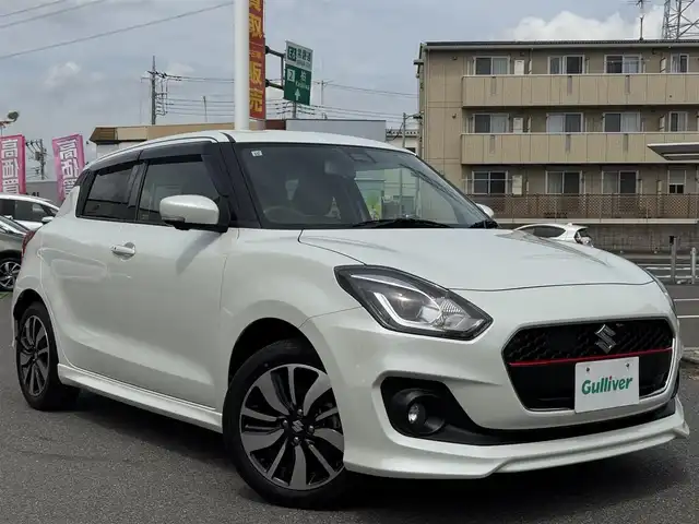 スズキ スイフト RSt 千葉県 2017(平29)年 2.9万km ピュアホワイトP ワンオーナー/純正ＳＤナビ/フルセグＴＶ/Bluetooth/全方位カメラ/衝突軽減ブレーキ/レーンキープアシスト/ビルトインＥＴＣ/クルーズコントロール/パドルシフト/ステアリングスイッチ/ヒートヒーター/LEDヘッドライト/フォグランプ/オートライト/純正16インチアルミホイール/プッシュスタート/スマートキー/電動格納ミラー/ウインカーミラー/横すべり防止/フロアマット/ドアバイザー/ACC/革巻きステアリング/USB
