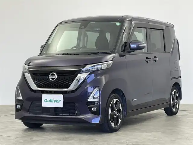 日産 ルークス HWS X プロパイロットED 群馬県 2020(令2)年 3万km アメジストパープル 純正７インチナビ　アラウンドビューモニター　エマージェンシーブレーキ　衝突軽減　プロパイロット　両側パワースライドドア　コーナーセンサー　ＬＥＤヘッドライト　スペアキー　純正アルミホイール