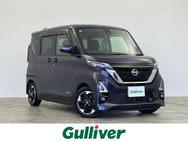 日産 ルークス HWS X プロパイロットED 群馬県 2020(令2)年 3万km アメジストパープル 純正７インチナビ　アラウンドビューモニター　エマージェンシーブレーキ　衝突軽減　プロパイロット　両側パワースライドドア　コーナーセンサー　ＬＥＤヘッドライト　スペアキー　純正アルミホイール