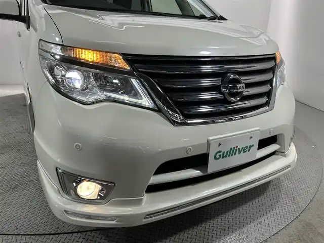 日産 セレナ HWS S HV Vエアロ+Sefty 大阪府 2015(平27)年 5.2万km ブリリアントホワイトパール 純正ナビ(フルセグ/DVD再生/Bluetooth) 360カメラ 後席モニター ETC 両側パワースライドドア 衝突軽減 クルコン クリアランスソナー レーンアシスト スマートキー Pスタート
