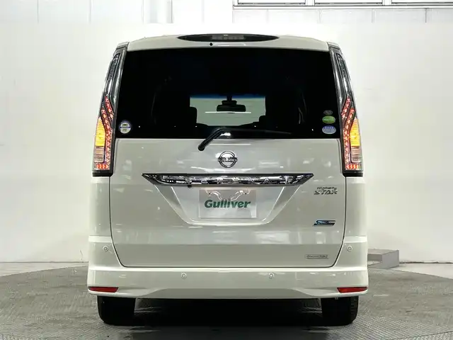 日産 セレナ HWS S HV Vエアロ+Sefty 大阪府 2015(平27)年 5.2万km ブリリアントホワイトパール 純正ナビ(フルセグ/DVD再生/Bluetooth) 360カメラ 後席モニター ETC 両側パワースライドドア 衝突軽減 クルコン クリアランスソナー レーンアシスト スマートキー Pスタート