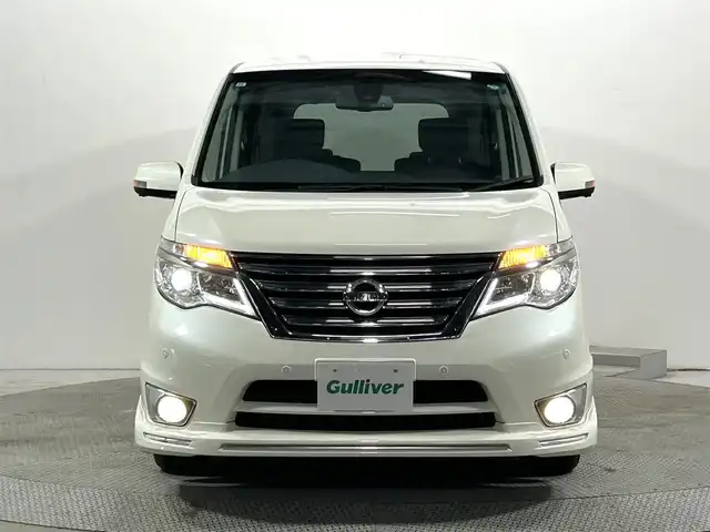 日産 セレナ HWS S HV Vエアロ+Sefty 大阪府 2015(平27)年 5.2万km ブリリアントホワイトパール 純正ナビ(フルセグ/DVD再生/Bluetooth) 360カメラ 後席モニター ETC 両側パワースライドドア 衝突軽減 クルコン クリアランスソナー レーンアシスト スマートキー Pスタート
